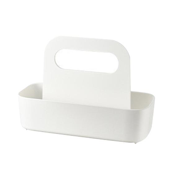 

Настольный ящик для хранения Органайзер для макияжа с ручкой Высокая грузоподъемность Большая вместимость Коробка для салфеток Подставка для пульта дистанционного управления S