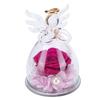 Eternal Flower in Glass Dome for Women Forever Real Preserved Rose for Valentine Anniversary Birthday Gift Purple