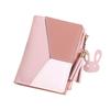 Women Short Wallet PU Leather Splicing Zipper Tassel Card Holder Coin Purse Trendy Fashion Wallet