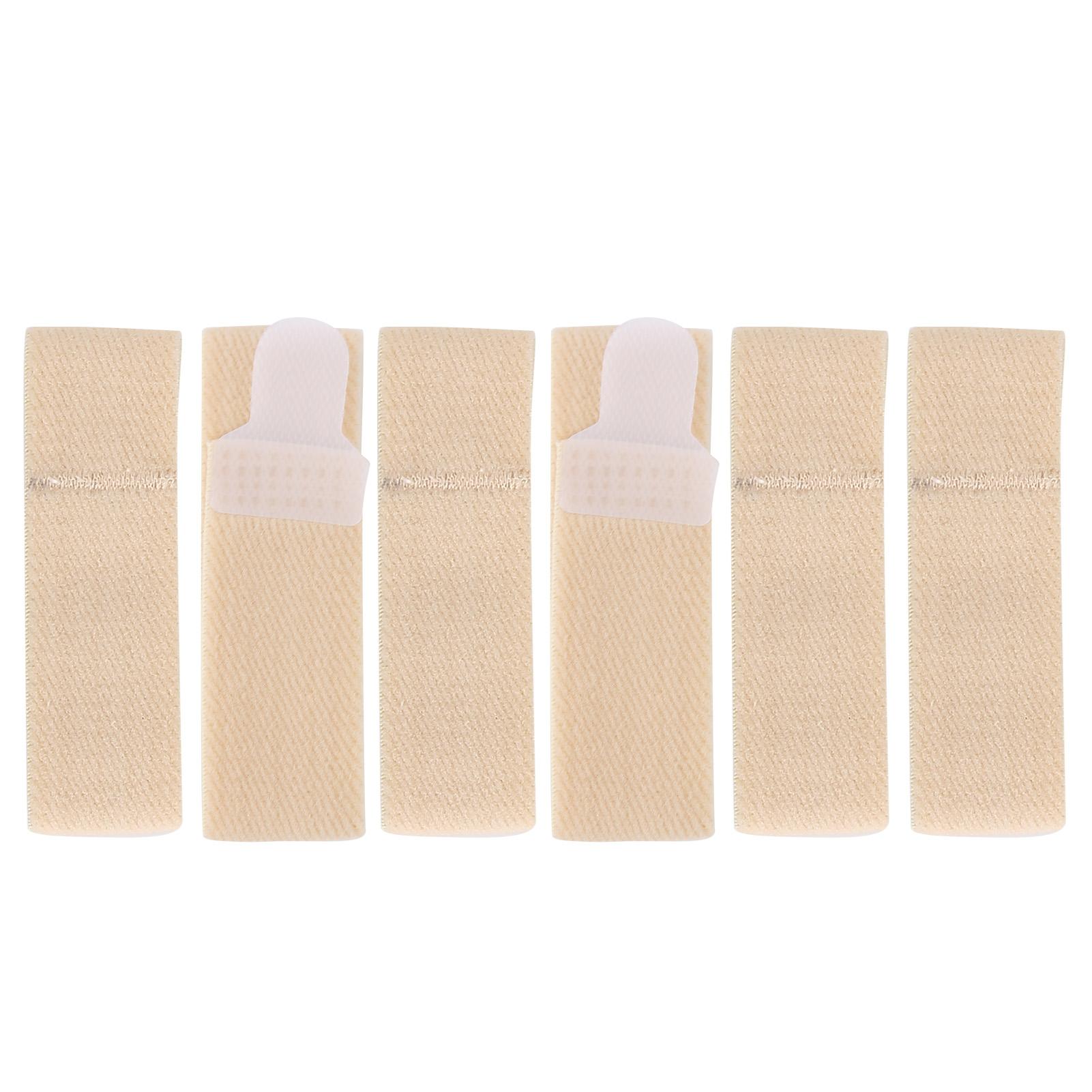 

6 шт. эластичная шина для пальцев ног, мягкий молоточек для пальцев ног, выпрямитель, разделительный бандаж