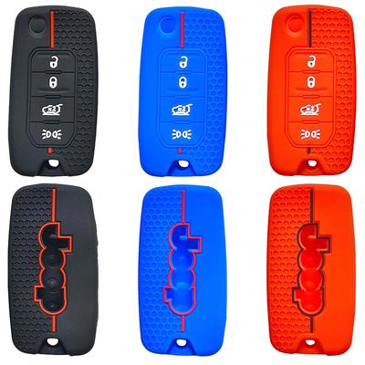 Silicone Key Protector Car Key Case Keys Shell Cover For Jeep Cherokee Compass S Renegade Grand Commander Forjcuv Charger