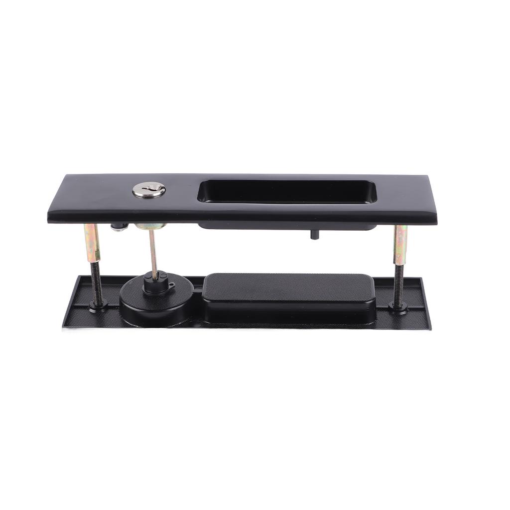 Zinc Alloy Sliding Door Lock Latch Handle Set Bathroom Balcony Cabinet Door Hardware FittingsBlack