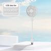 Sommer im Freien und auf Reisen USB-wiederaufladbarer Handventilator Leise Kühlung Power Bank Kabellose Mini-Play-Plug-Fans
