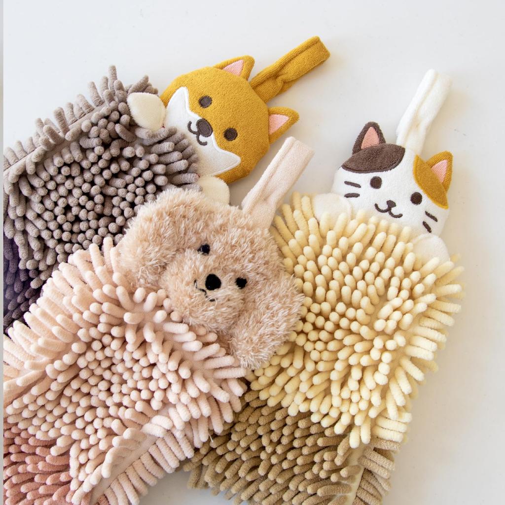 OKA Fundit Animal Mole Towel Cat Beige Calico Cat - - (Cute Cat, Towel)
