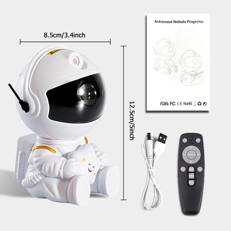 Astronaut Galaxy Projector Star Projector Nebula Galaxy Night Light with Remote for Home Bedroom Ceiling Decorative Kids Gifts