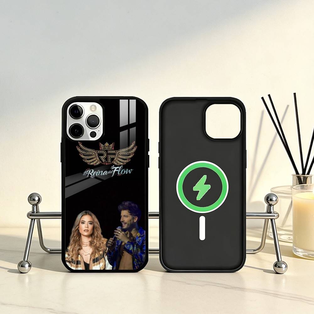 

Queen of Flow La Reina Del Flow Phone Case For iPhone17,16,15,14,13,12,11 Plus,Pro Max Magnetic For Magsafe Wireless Charging iPhone17Promax