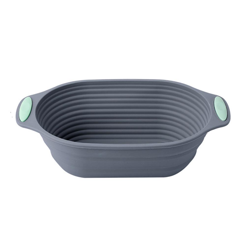 Silicone Proofing Basket with Folding Design - Oven Safe up to 450F for Bread Fermentation and Baking Applications