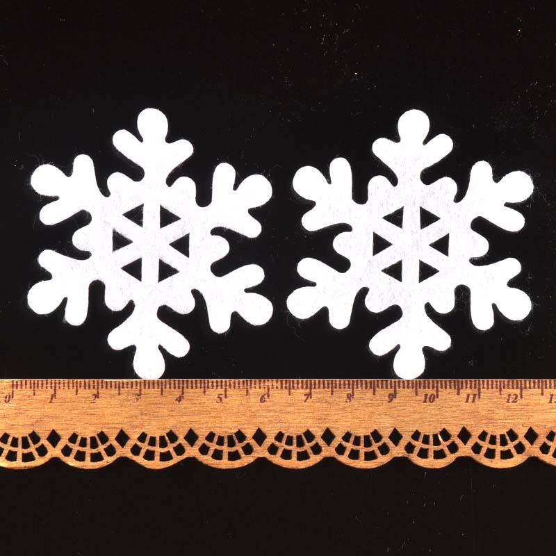 Mini White Snowflake Christmas Decoration Craft Materials (1-3cm)