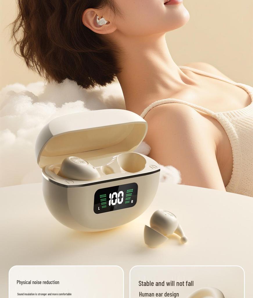 Wireless Noise-Cancelling Silicone Sleep Earphones