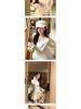 Elegant Slim-fit Floral U-neck Top for Women: Autumn/Winter Collection