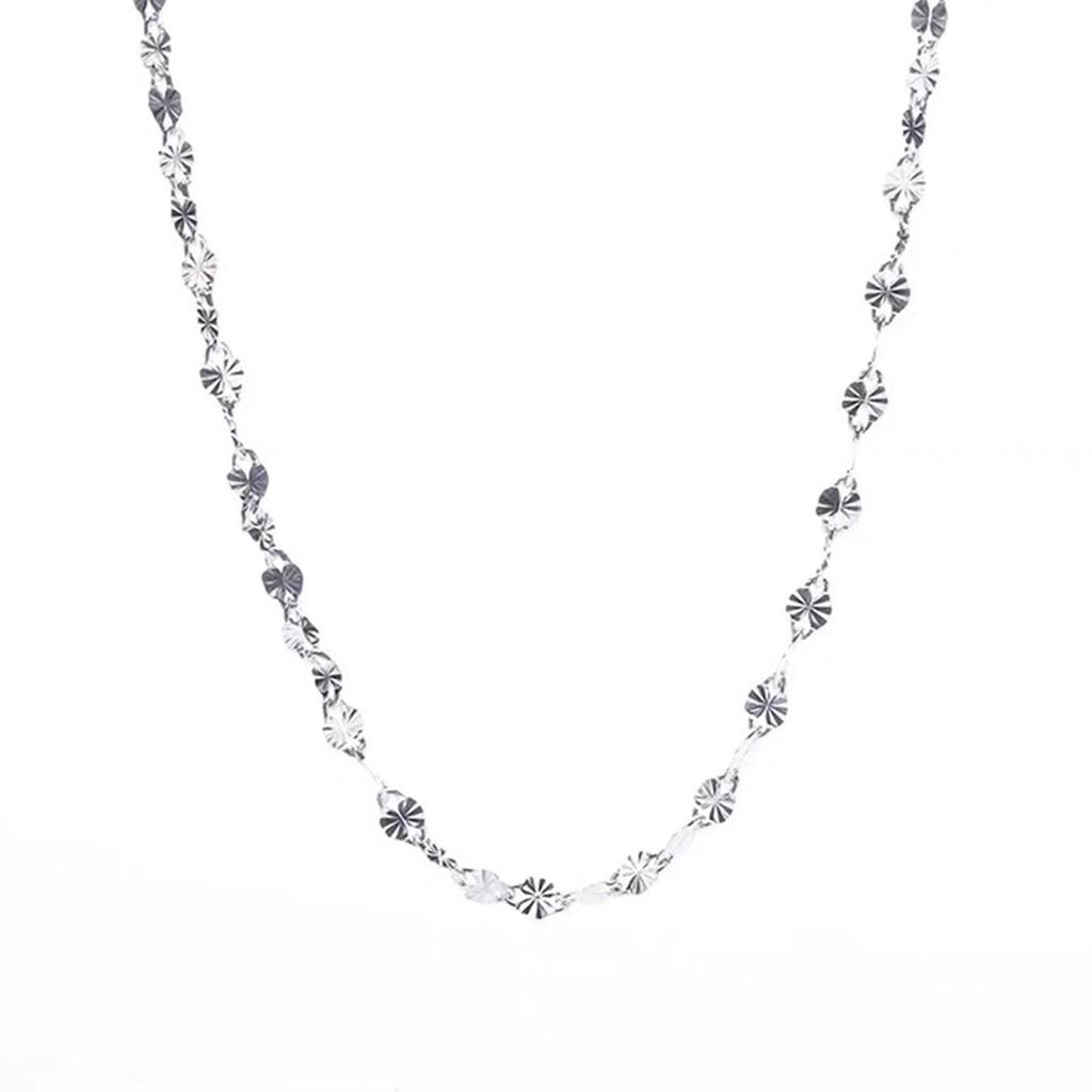 Fine   Copper Flat Chains Necklaces for Men Women Wedding Party Jewelry Christmas Gifts 45-75cm
