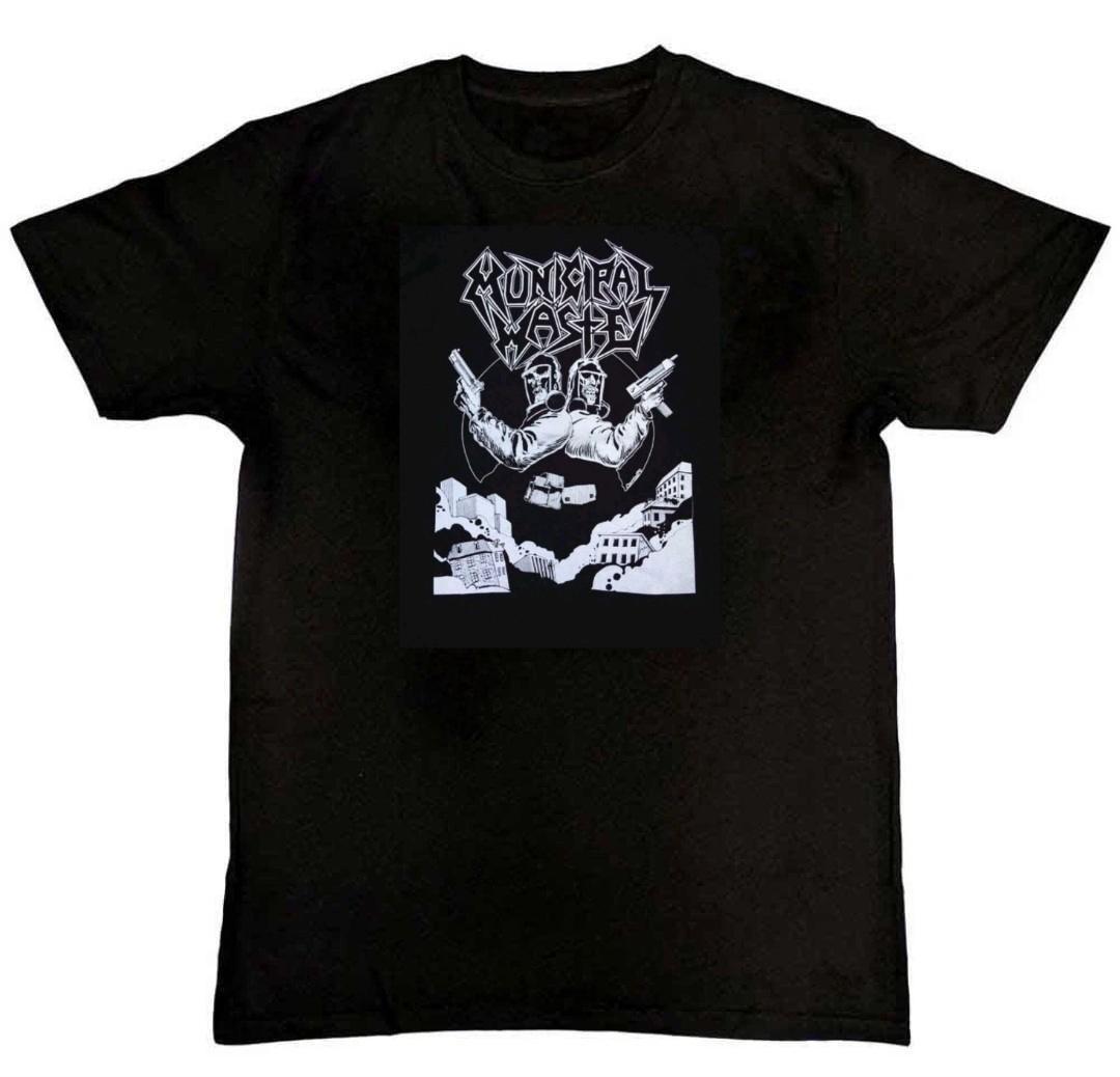 MUNICIPAL WASTE TOXIC TWINS Graphic Print Mens T-Shirt S