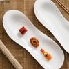 White Tableware Dining Plates Sushi Plate Dessert Plate Sashimi Disc Fruit Dish Salad Bowl Dim Sum Dish Snack Tray Dinner Plates