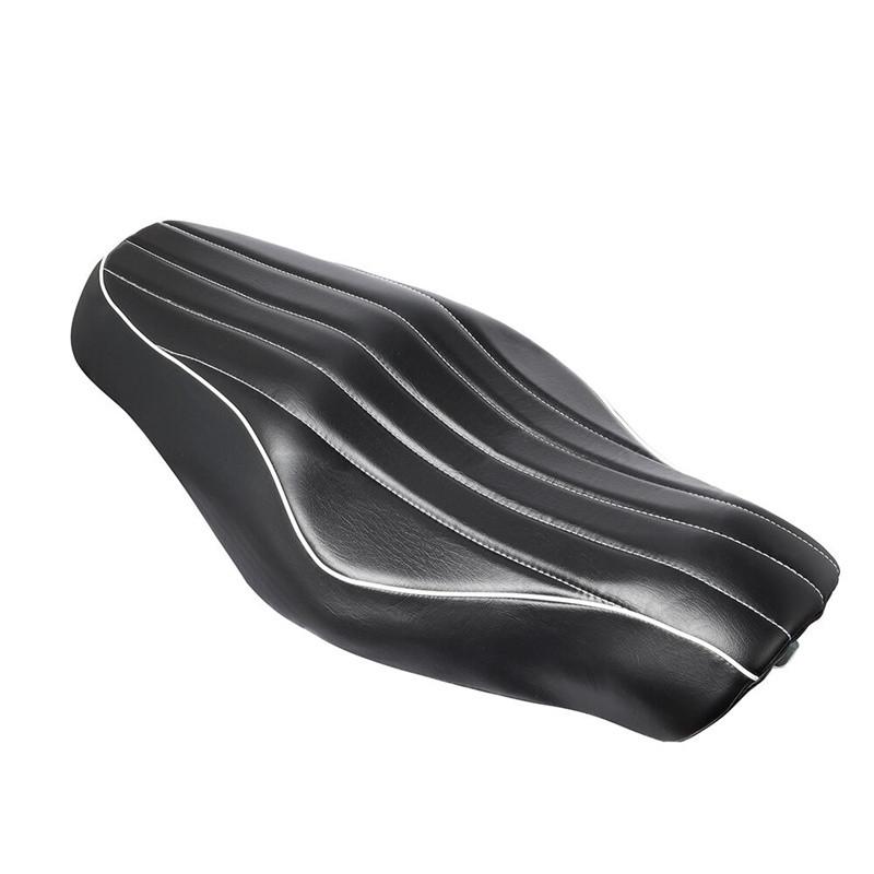 Motorcycle Front Driver Rear Passenger Two Up Leather Seat Cushion for Harley Davidson Sportster Iron 883 SuperLow 1200T