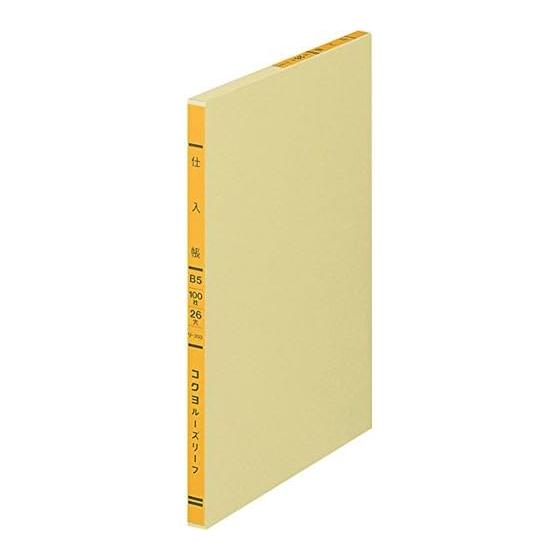 KOKUYO Формат B5, 26 отверстий, 100 листов, одноцветная печать, книга для покупок, сменный лист Li-303