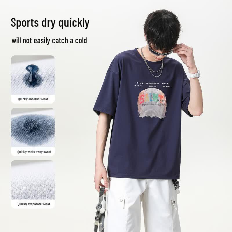 Boys Fashion Summer Short-Sleeve T-Shirt 180 фиолетовый