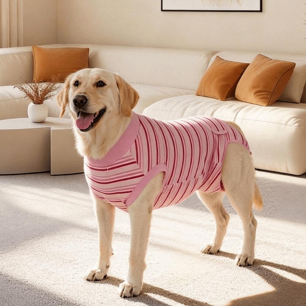 Striped Pet Physiological Pants Breathable Dog Anti-Licking Jumpsuit Spay Neuter Recovery