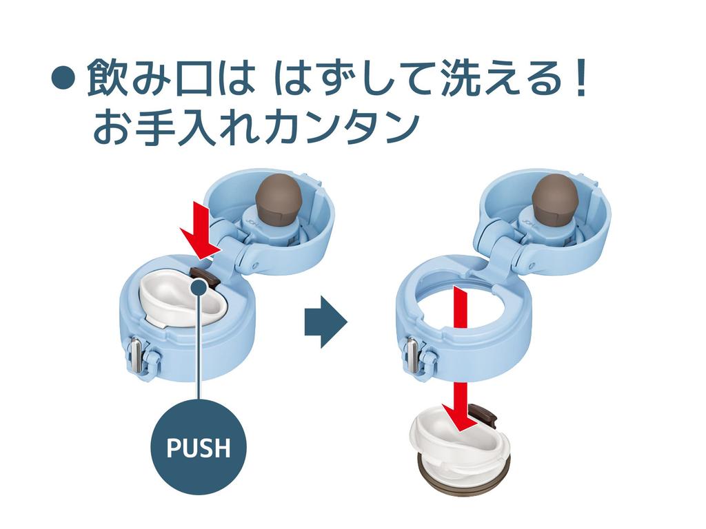 Thermos Vacuum Insulated Portable Light LB Mug, 350ml, Blue, JOH-350