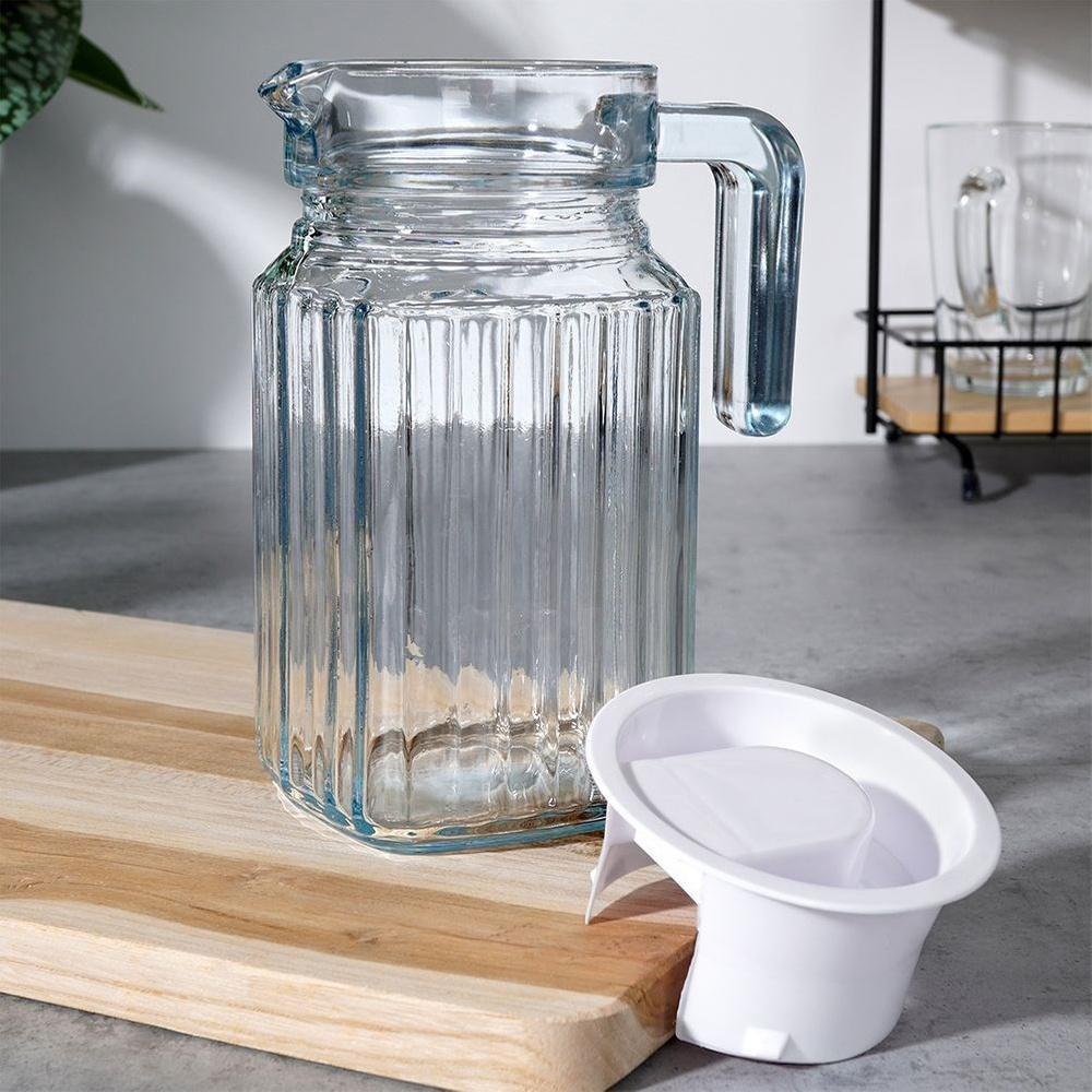 Glass Jug with Lid 2 L