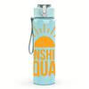 1PC Sunshine Squad Orange Text 750ml Color Plastic Sports Water Bottle Leakproof Flip Straw Lid Suitable for Sports Office Home Use