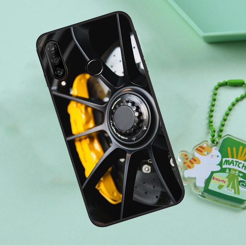 Sports Car Wheel Tire Speed For Huawei Nova 12s 12i 11i 7i 8i 9 10 SE Y91 Y90 Y60 Y70 Y72 Y61 P60 Pro P30 P40 Lite Case