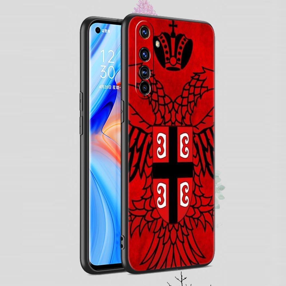 Serbia Flag For Realme 11 10 9 8 5G 7 6 GT2 Pro Plus C21 C11 C25 C35 Soft Silicone Cover For Realme GT Neo 2 3 3T Phone Case