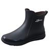 Fashion short rain shoes men wear water shoes outside the four seasons non-slip students short rubber shoes thickened water boots rain boots