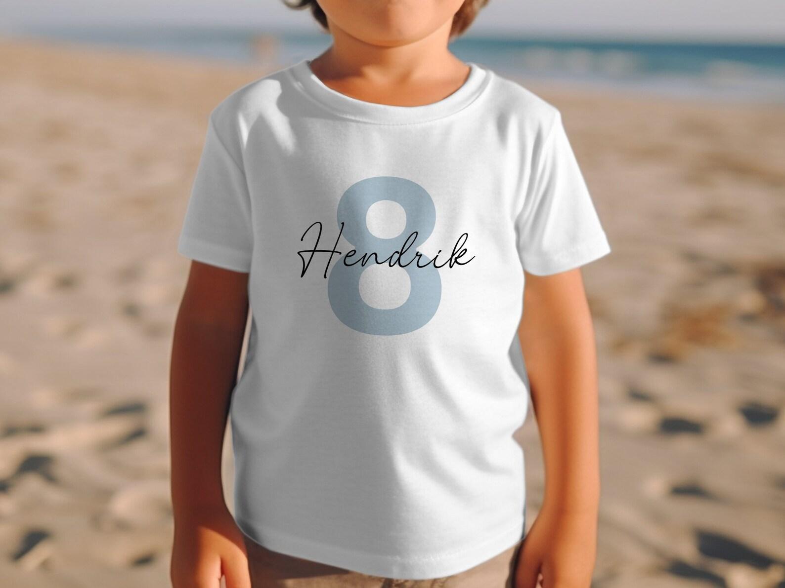 T Shirt Birthday Personalized Number and Name for Boys Gifts Birthday Shirt Boy M