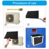 Window Air Conditioner Drip Cushion Removable Magnetic Air Conditioner Top Pad Rain Cover for Stop Dropping Noise