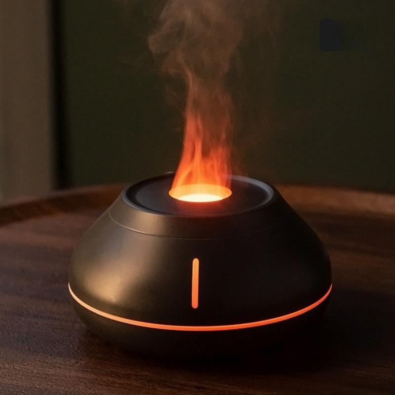 

USB Flame Ароматерапевтический эфирный диффузор с 7 цветами света Ультразвуковой увлажнитель воздуха Создатель холодного тумана Арома Увлажнитель USB Cable