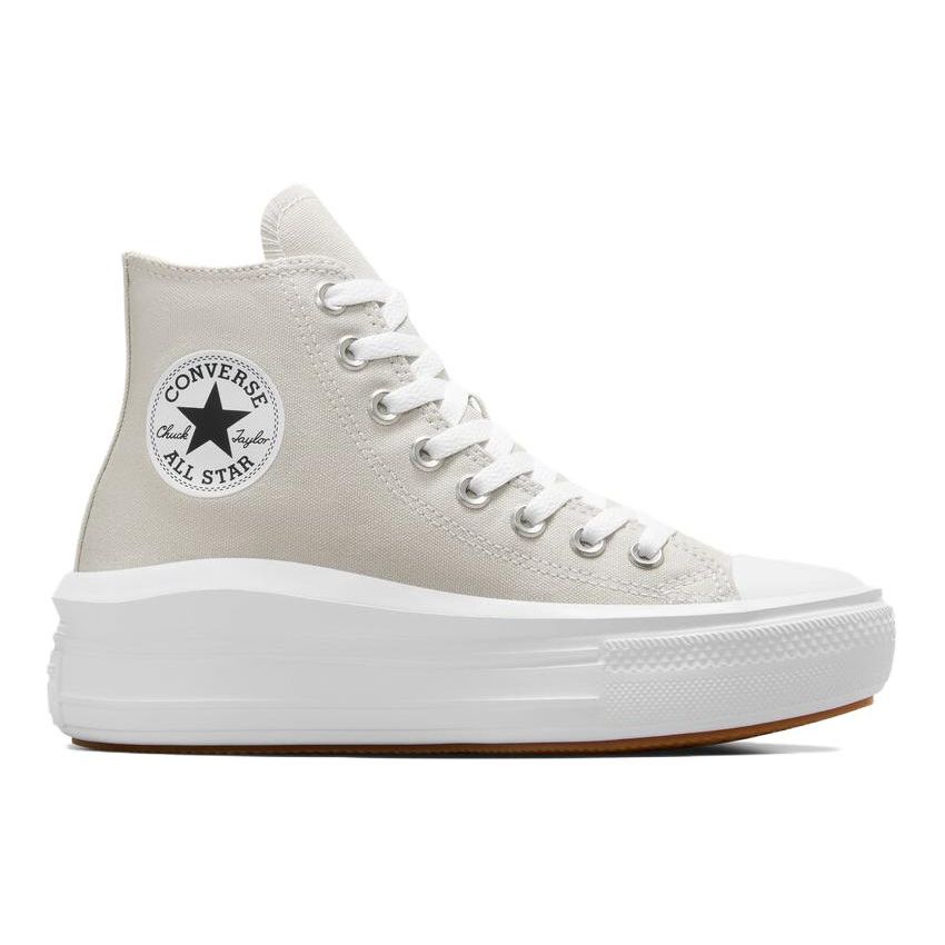 Converse Chuck Taylor All Star Move Platform High Beige White Women's Canvas Sneakers A07579C