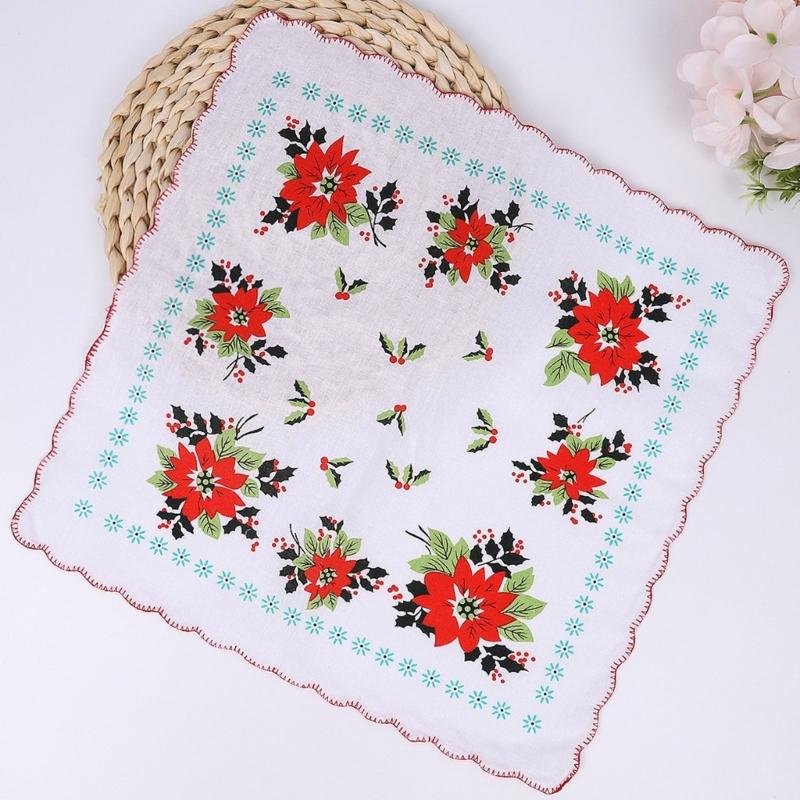 Soft Printed Cotton Handkerchief For Women and Girls Quick Drying Multipurpose Accessory Floral Handkerchiefs