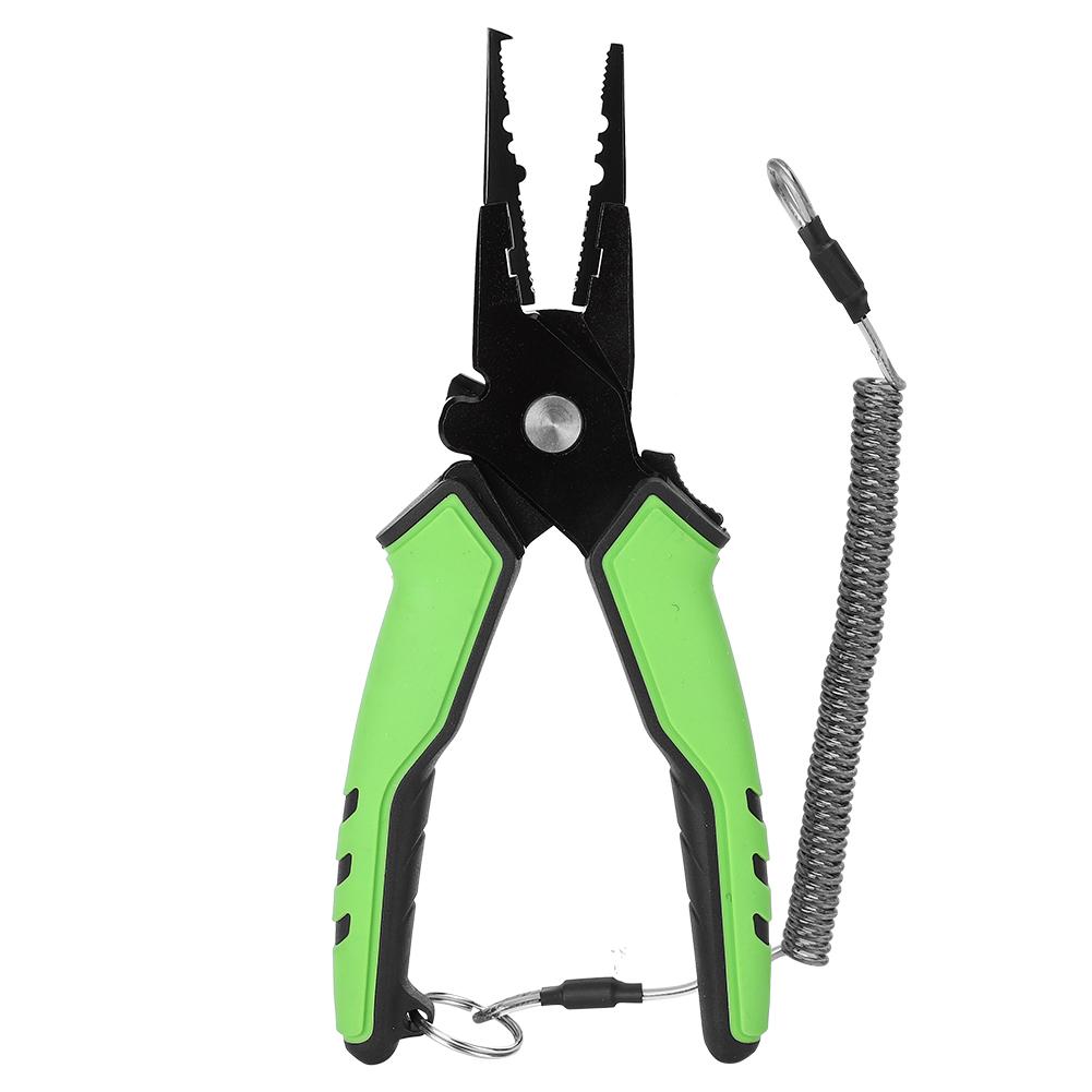Aluminium Alloy Green Lightweight Fishing Clamp Anti Lost Rope Fish Grip Control Tackle Equipment Accessory with