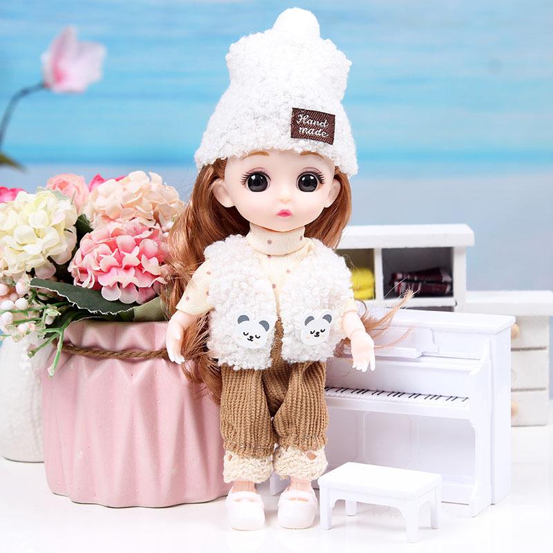 

1Pc 13 Joint Movable Dolls Smile Face Skirt Комбінезон Dress Up Doll Clothes Set