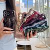Luxury Wavy 3D Meteorite Plating Soft Case for iPhone 12 13 14 15 16 17 Pro Max Anti-Fall Full Protection Glitter Glossy Cover