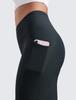 CRZ YOGA Winter Yoga Cold Dark Size M Women's Fleece-Lined Leggings, High-Waisted, Sweat-Wicking, Quick-Drying, Protection, 25-Inch Inseam, Navy,