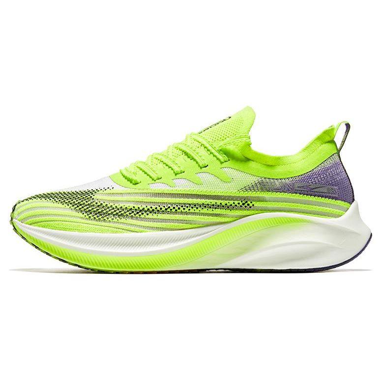 Hongxing Erke Soft Comfortable Shock Absorbing Non-Slip Wear-Resistant Rebound Low-Top Casual Running Shoes Men Sneakers Lime-Green 91122303584-503