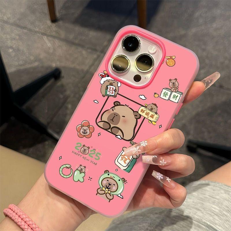 

Силиконовый чехол для мобильного телефона Jelly 2-в-1 Корея для Apple Защитный чехол для мобильного телефона Силиконовый чехол для мобильного телефона для Iphone16 Мультяшный For iphone 17PROMAX