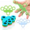 New Silicone Five-hole Puller Finger Stretching Wrist Strength Exercise Leisure Decompression Fitness Equipment