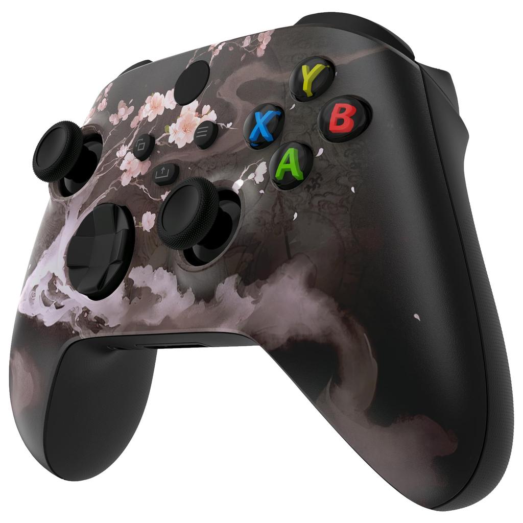 Custom Front Housing Shell for Xbox Series Featuring a Patterned Xbox Core Cover Faceplate Not Blooming In the eXtremeRate's X/S, Soft-touch