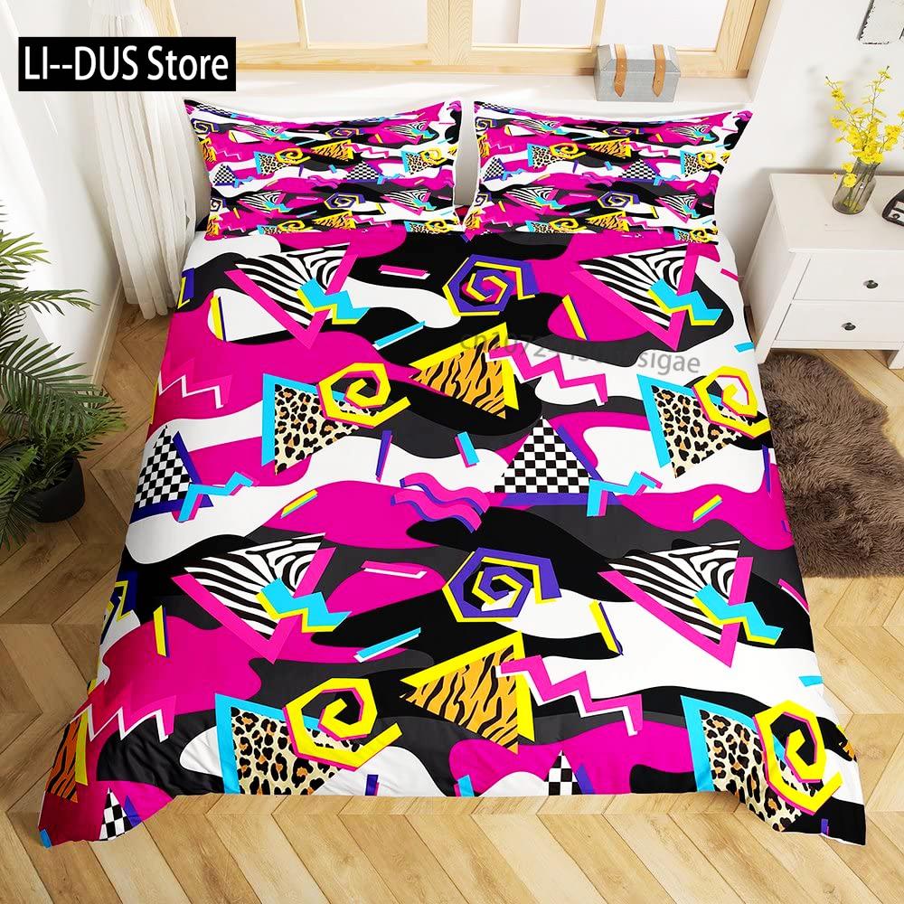 Camouflage Duvet Cover Set Abstract Soft Colors Pattern Decorative 3 Piece Bedding Set with 2 Pillow Sham Twin King Full Size