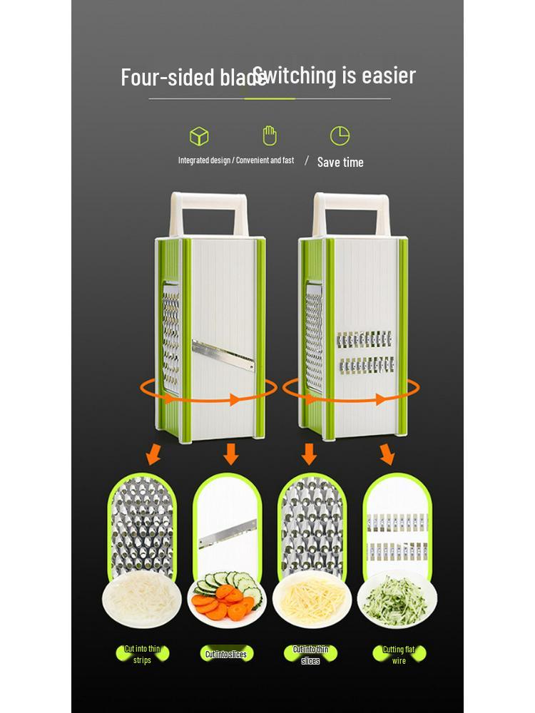 Effortless Vegetable Cutter & Slicer: 5-in-1 Kitchen Chopper, Grater, Shredder