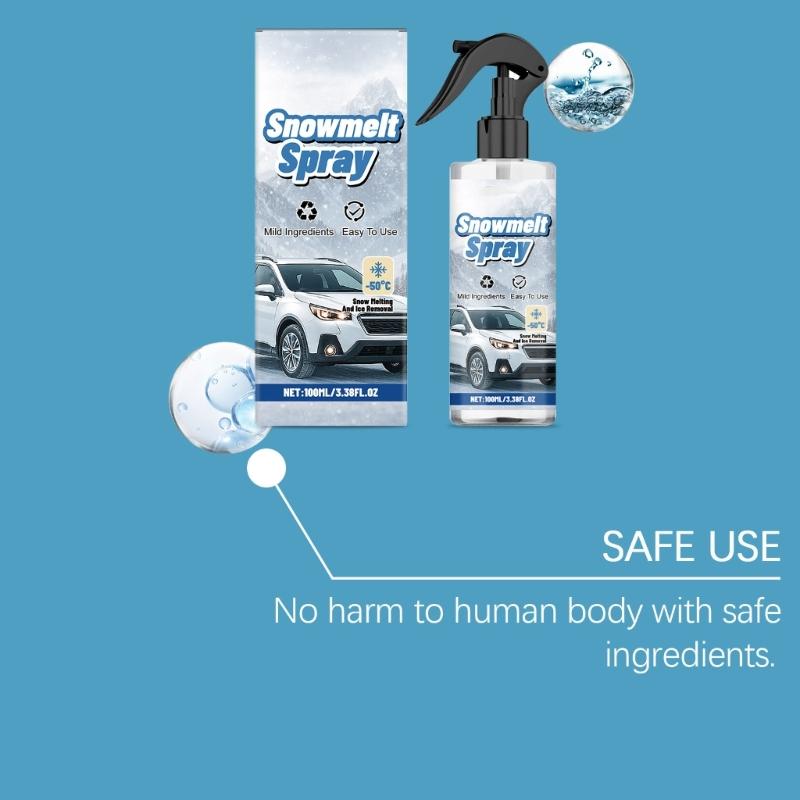 Fast Acting 100ml Ice Removal Sprayer Prevents Frosts Formation On Vehicle Glass And Refrigerator Surfaces