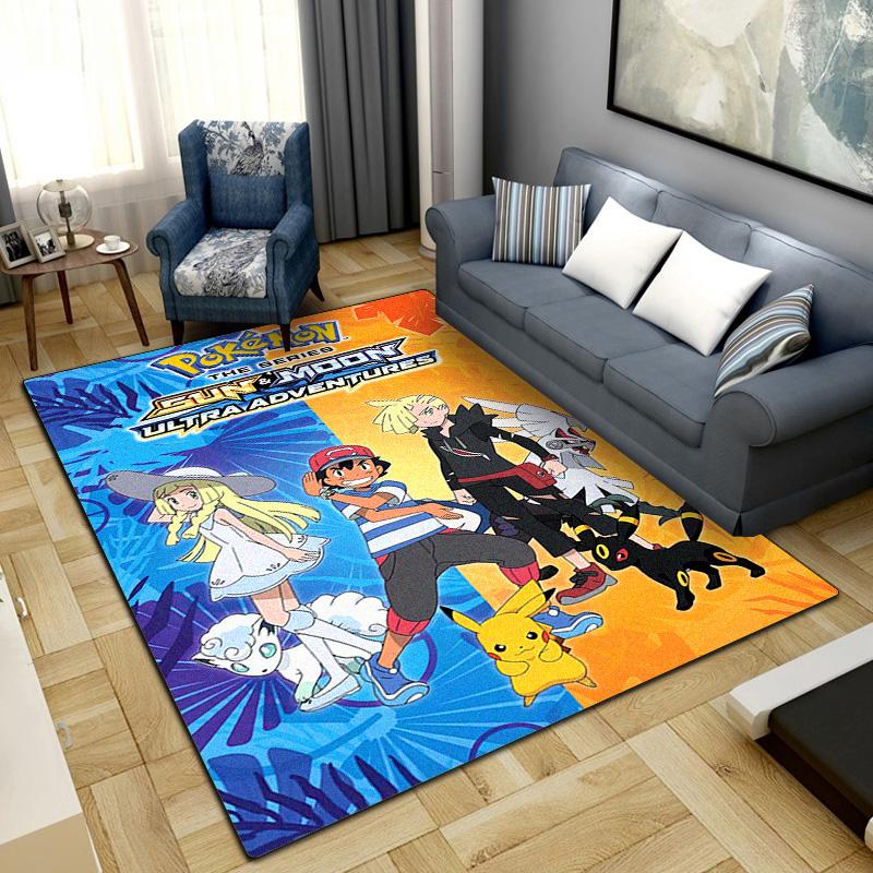 

Anime Pokemon Washable Non-Slip Rug Carpet Larget Floor Mat Bedroom Home Decor LXR117 60x90cm
