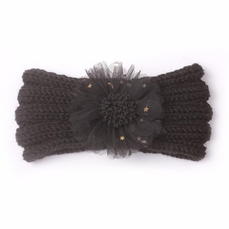 New Children's Winter Warm Headband, Cute Baby Creative Flower Headscarf, Baby Knitted Headband