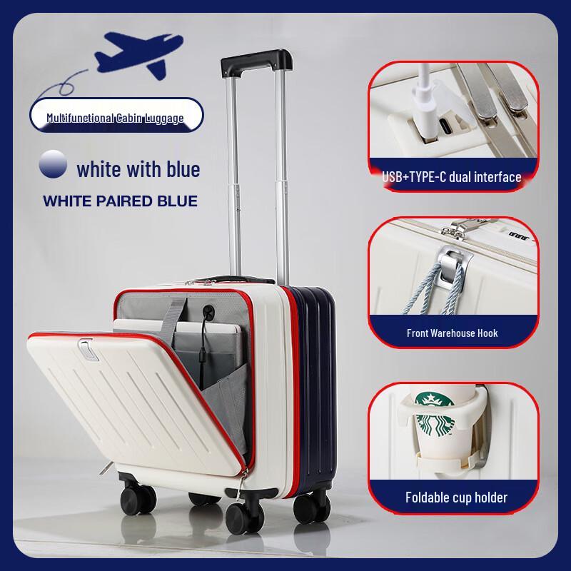 OEING Kids Front-Opening Carry-on Luggage