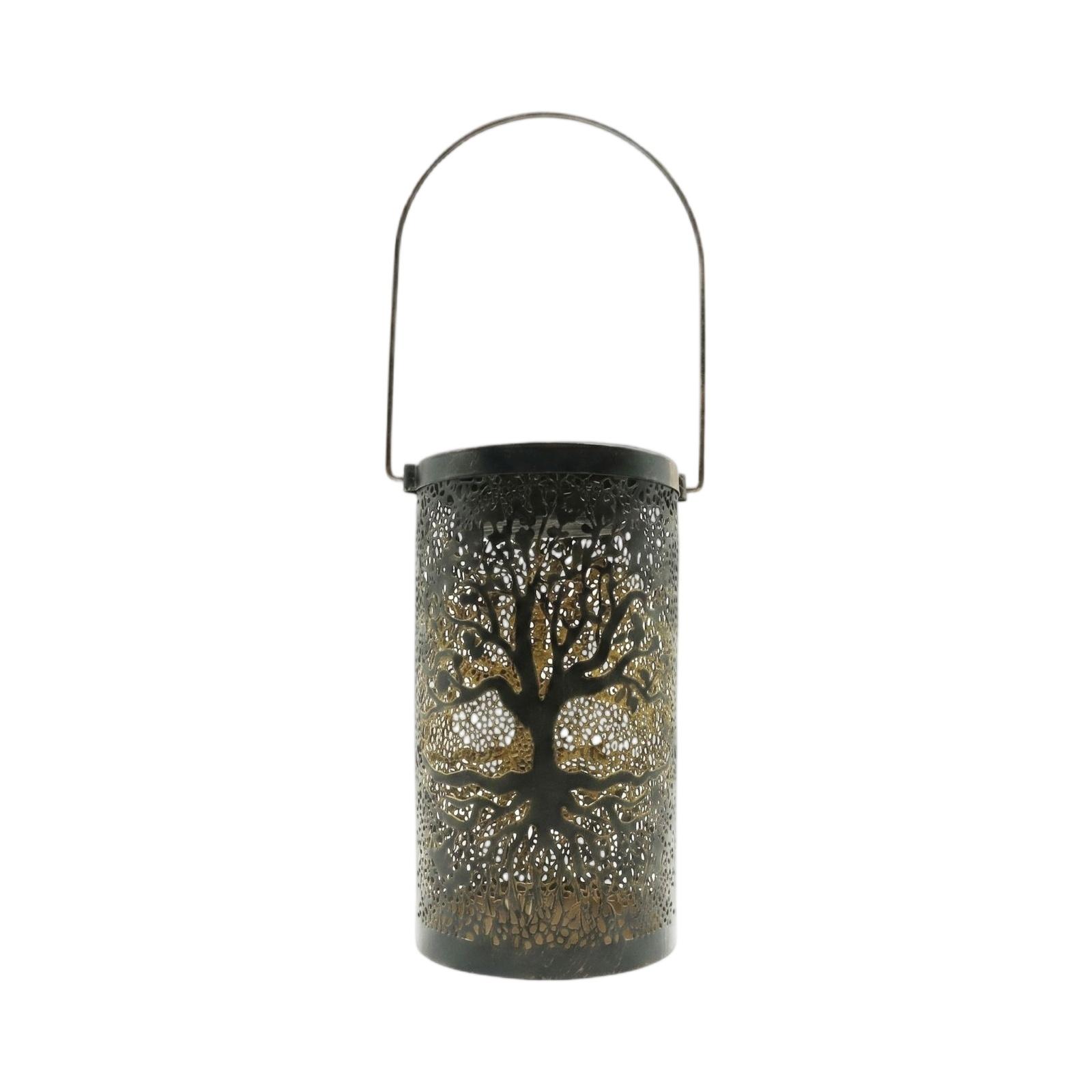 

Outdoor Waterproof Garden Lantern Hollow Tree Pattern Landscape Light Decorative Yard Pathway Lamp for Patio Porch Walkway Lighting one size