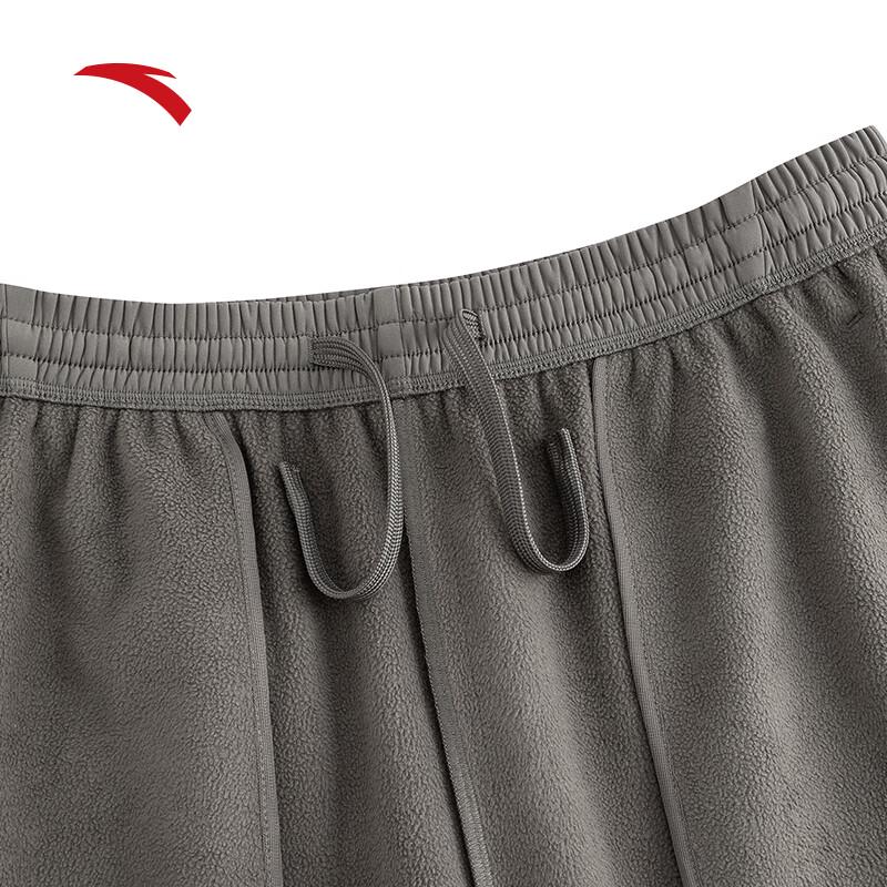 Anta Men's Water-Repellent Fleece-Lined Straight-Leg Athletic Pants