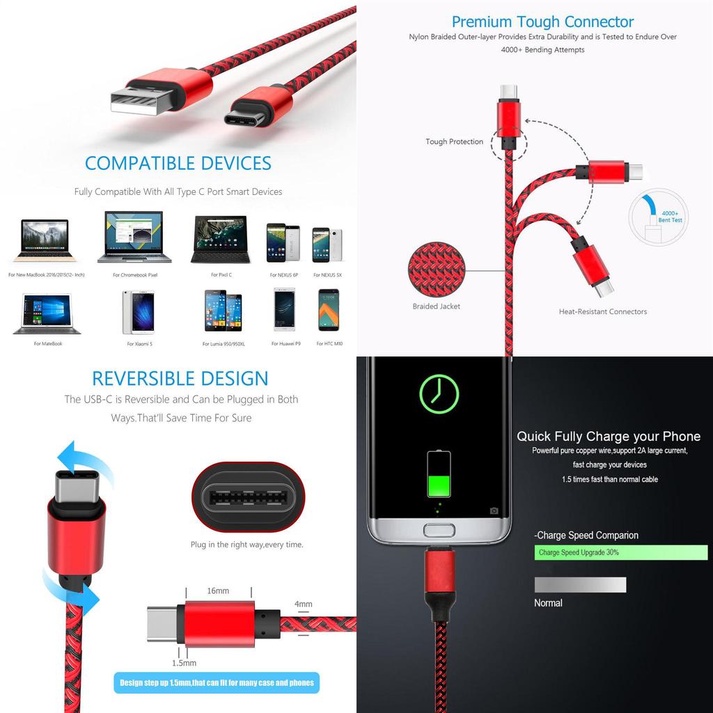 1 Schnelllade-Datenkabel für das Samsung Galaxy S8/plus