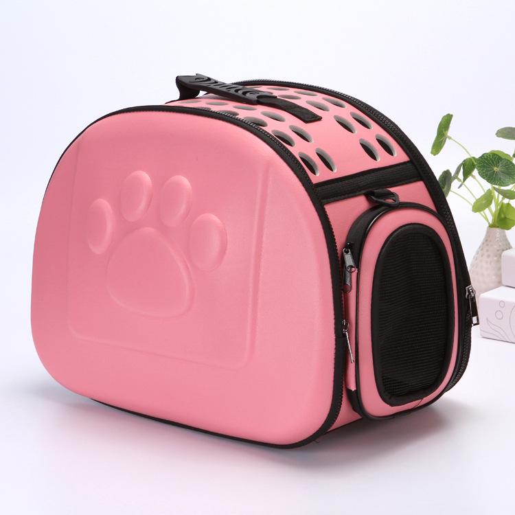 EVA Solid Color Pet Carrier: Washable, Breathable, Comfortable Handheld & Shoulder Bag with Large Capacity for Cats and Dogs.